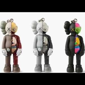Kaws Flayed Companion Keychain Brown/Gray/Black Set (2021)